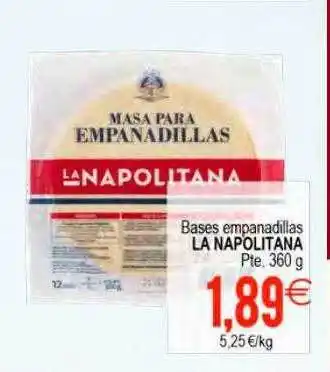 Bases empanadillas la napolitana pte.