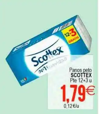 Plenus Supermercados Panos peto scottex pte 12+3 oferta