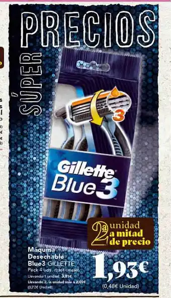 Gadis Máquina desechable blue3 gillette oferta