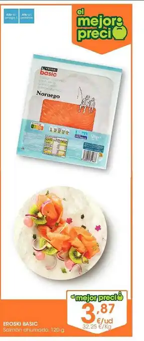 Eroski Salmón ahumado oferta