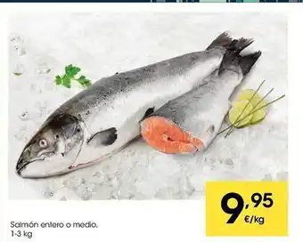 Eroski Salmón entero o medio oferta