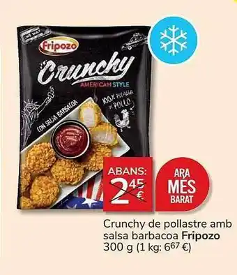 Crunchy de pollastre amb salsa barbacoa fripozo
