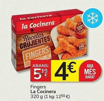 Consum Fingers la cocinera oferta