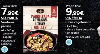 Costco Via emilia verduras parrilla via emilia pizza vegetariana oferta
