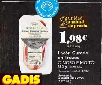 Gadis Lacón curado en trozos o noso e moito oferta