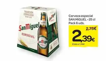 Dialprix Cerveza especial san miguel 25 cl pack 6 oferta