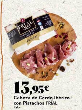 Gadis Cabeza de cerdo ibérico con pistachos frial oferta