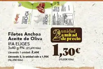 Gadis Filetes anchoa aceite de oliva ifa eliges oferta
