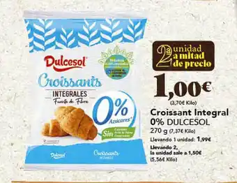 Gadis Croissant integral 0% dulcesol oferta