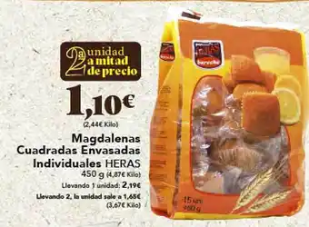 Gadis Magdalenas cuadradas envasadas individuales heras oferta