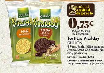 Gadis Tortitas vitalday gullón oferta