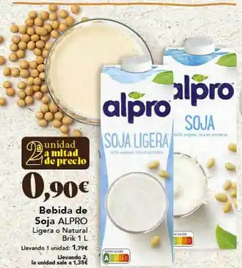 Gadis Bebida de soja alpro oferta