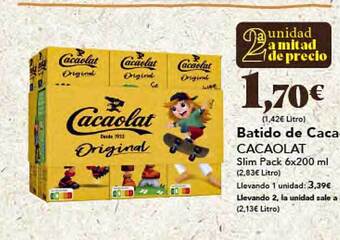 Gadis Batido de cacao cacaolat oferta