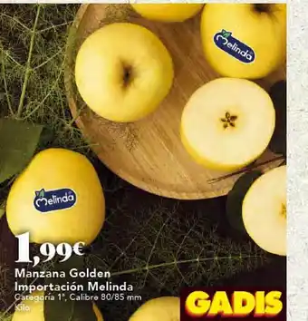 Gadis Manzana golden importación melinda oferta