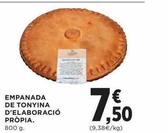 Hipercor Empanada de tonyina d'elaboració pròpia oferta