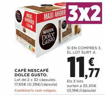 Hipercor Café nescafé dolce gusto lot de 2 x 32 cápsules oferta