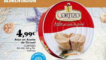 Gadis Atún en aceite de girasol cortizo oferta