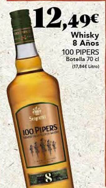 Gadis Whisky 8 años 100 pipers oferta