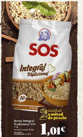 Gadis Arroz integral tradicional sos oferta