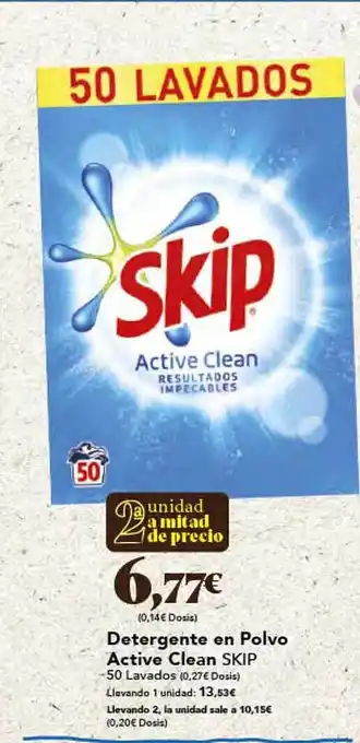 Gadis Detergente en polvo active clean skip oferta