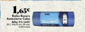 Gadis Bolsa basura autocierre cubo alto ifa sabe oferta