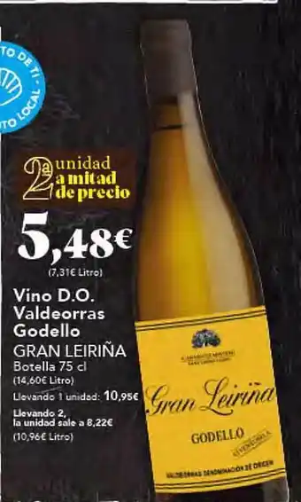 Gadis Vino d.o. valdeorras godello gran leiriña oferta