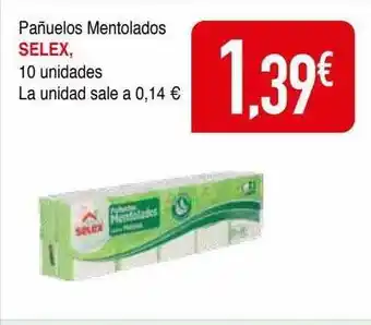 Minymas Pañuelos mentolados selex oferta