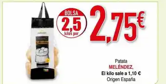 Minymas Patata meléndez oferta