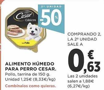 Supercor Alimento húmedo para perro cesar oferta