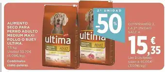 Supercor Alimento seco para perro adulto medium maxi pollo o buey ultima oferta