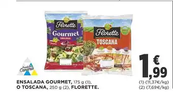 Supercor Ensalada gourmet, o toscana, florette oferta