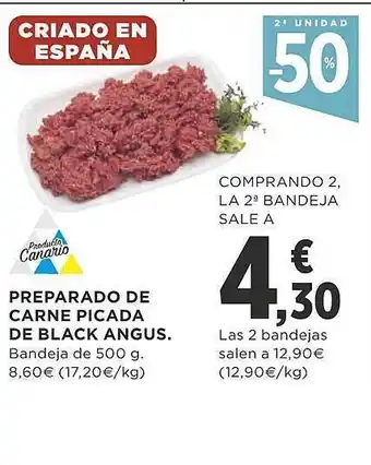 Supercor Preparado de carne picada de black angus oferta