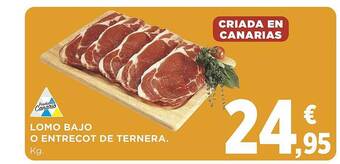 Supercor Lomo bajo o entrecot de ternera oferta