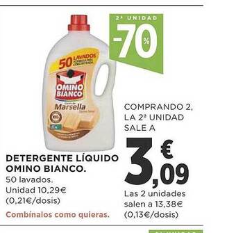 Supercor Detergente líquido omino bianco oferta