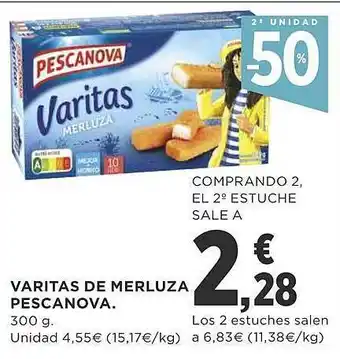 Supercor Varitas de merluza pescanova oferta