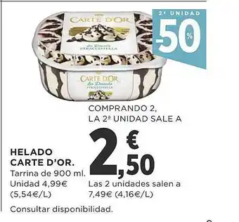 Supercor Helado carte d'or oferta