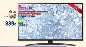 FROIZ Televisor LG 43UQ91006LA UHD STV HDR oferta