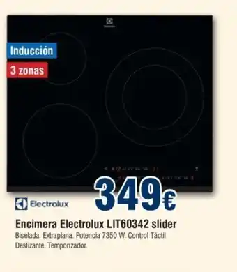 FROIZ Encimera Electrolux LIT60342 Slider oferta