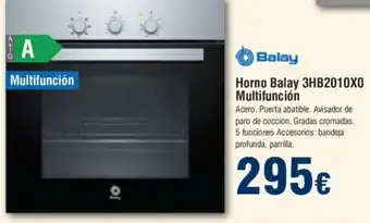 FROIZ Horno Balay 3HB2010Xo Multifunción oferta