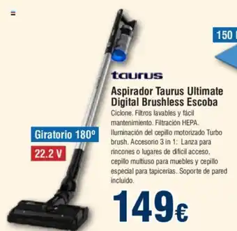 FROIZ Aspirador Taurus Ultimate Digital Brushless Escoba oferta