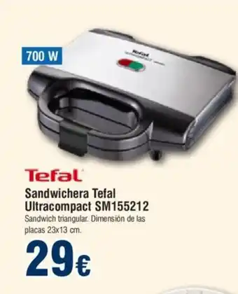 FROIZ Sandwich Tefal Ultracompact SM155212 oferta