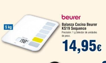 FROIZ Balanza Cocina Beurer KS19 Sequence oferta
