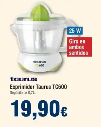 FROIZ Exprimidor Taurus TC600 oferta