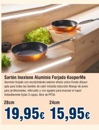 FROIZ Sartén Inoxtone Aluminio Forjado KooperMe oferta