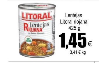 FROIZ Lentejas Litoral Riojana 425 g. oferta