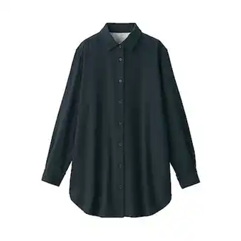 Muji Flannel regular collar tunic oferta