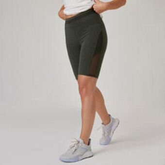 Decathlon Leggings mallas ciclistas fitness mujer domyos 520 gris oferta