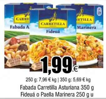 FROIZ Fabada carretilla asturiana 350 g fideuá o paella marinera 250 g u oferta