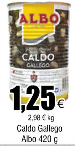 FROIZ Caldo gallego albo 420 g oferta