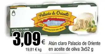 FROIZ Atún claro palacio de oriente en aceiet de oliva 3x52 g oferta